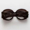 Majorette Oversized-Sonnenbrille in rundem Design in Braun