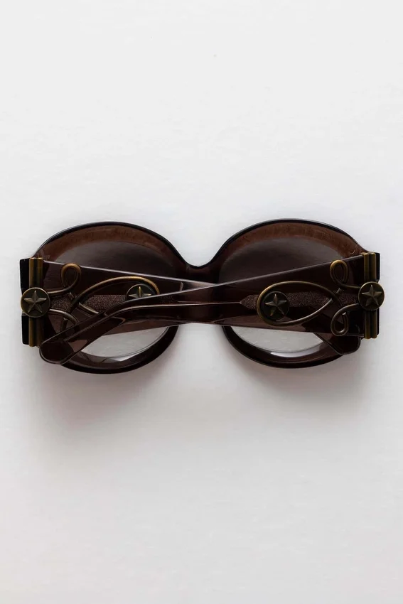 Majorette Oversized-Sonnenbrille in rundem Design in Braun