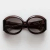 Majorette Oversized-Sonnenbrille in rundem Design in Braun