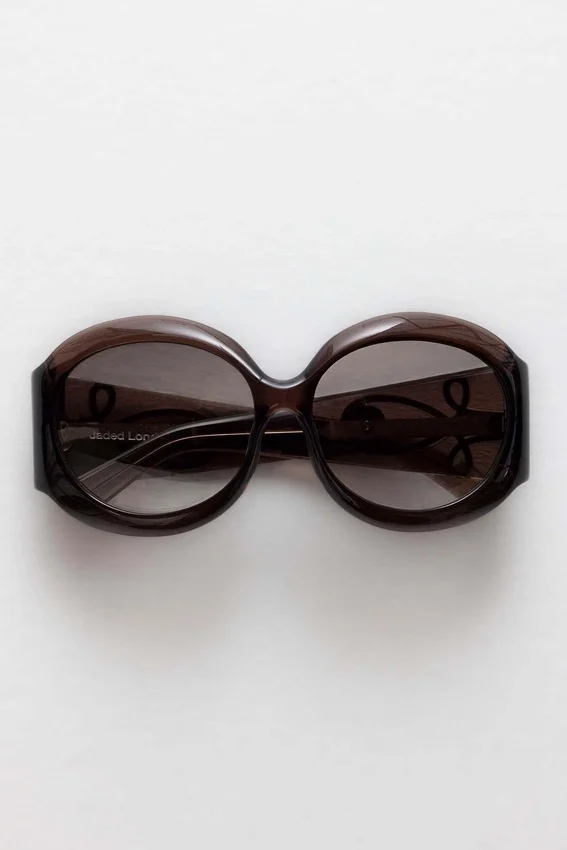 Majorette Oversized-Sonnenbrille in rundem Design in Braun
