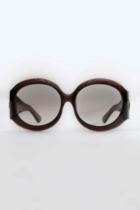 Majorette Oversized-Sonnenbrille in rundem Design in Braun