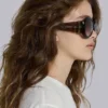 Majorette Oversized-Sonnenbrille in rundem Design in Braun