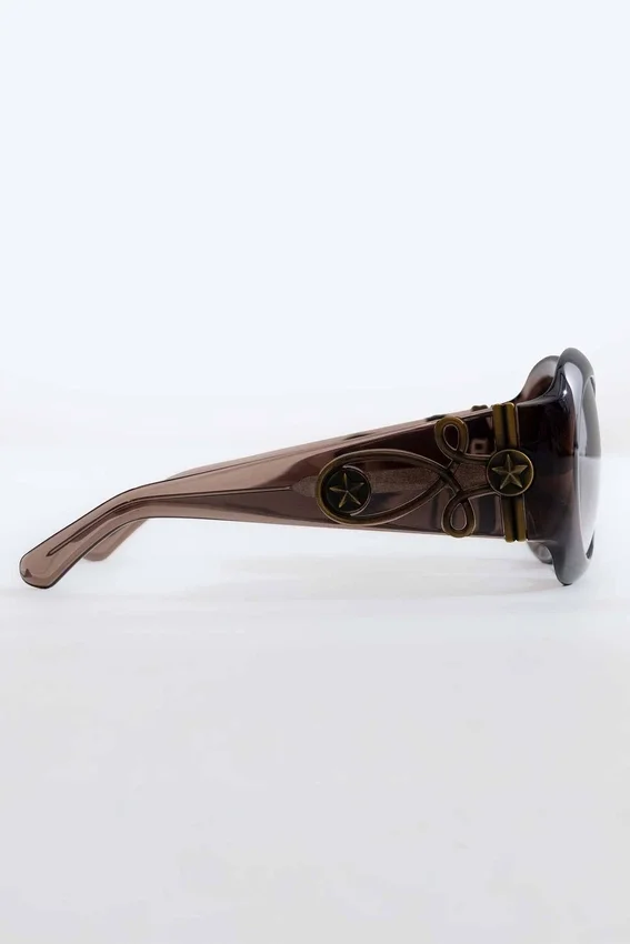 Majorette Oversized-Sonnenbrille in rundem Design in Braun