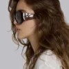 Majorette Oversized-Sonnenbrille in rundem Design in Braun