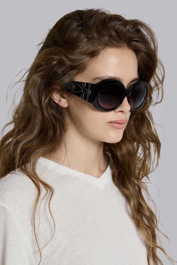 Majorette Oversized-Sonnenbrille in Schwarz