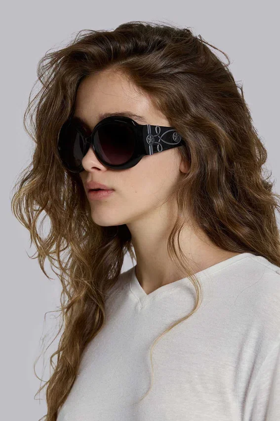 Majorette Oversized-Sonnenbrille in Schwarz