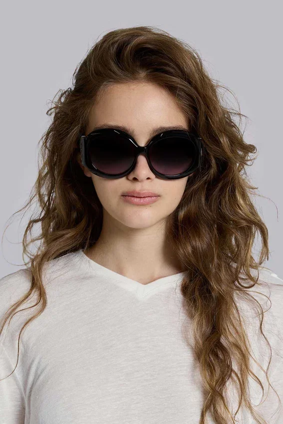 Majorette Oversized-Sonnenbrille in Schwarz