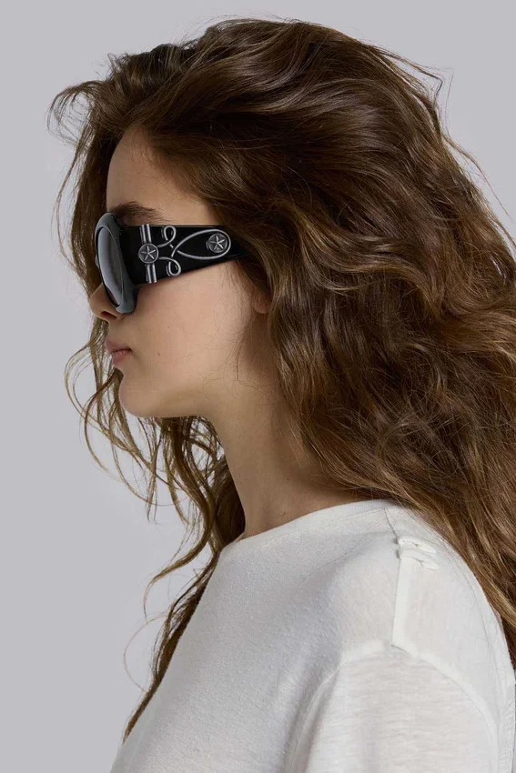 Majorette Oversized-Sonnenbrille in Schwarz