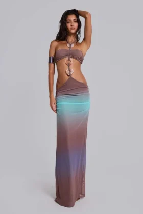 Marilis Ombré-Maxikleid