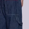 Marineblaue Ollie Pinstripe XL Colossus Jeans