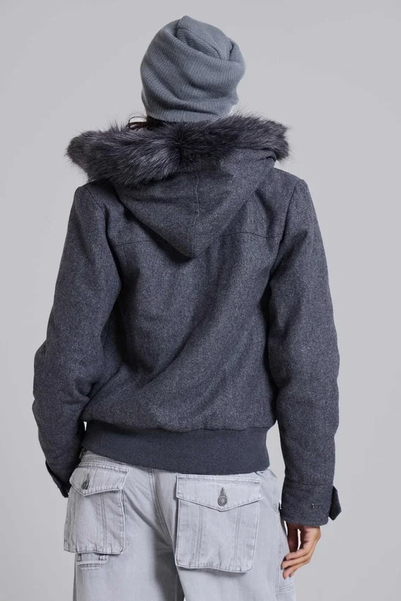 Marl Militär-Kapuzenjacke