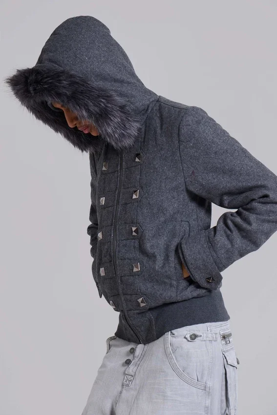 Marl Militär-Kapuzenjacke