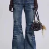 Mid Blue Drift Bootcut-Jeans