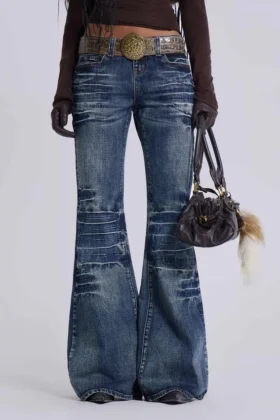 Mid Blue Drift Bootcut-Jeans