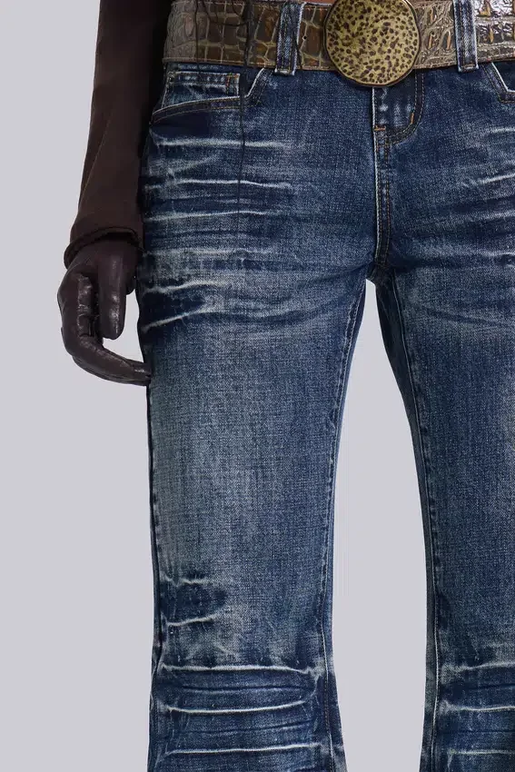 Mid Blue Drift Bootcut-Jeans