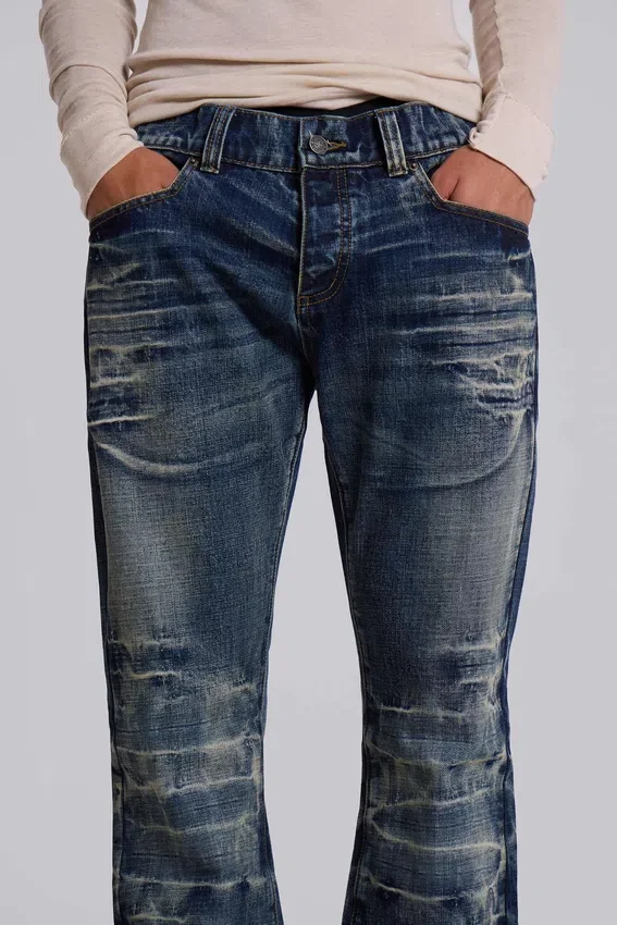 Mid Blue Drift Bootcut-Jeans