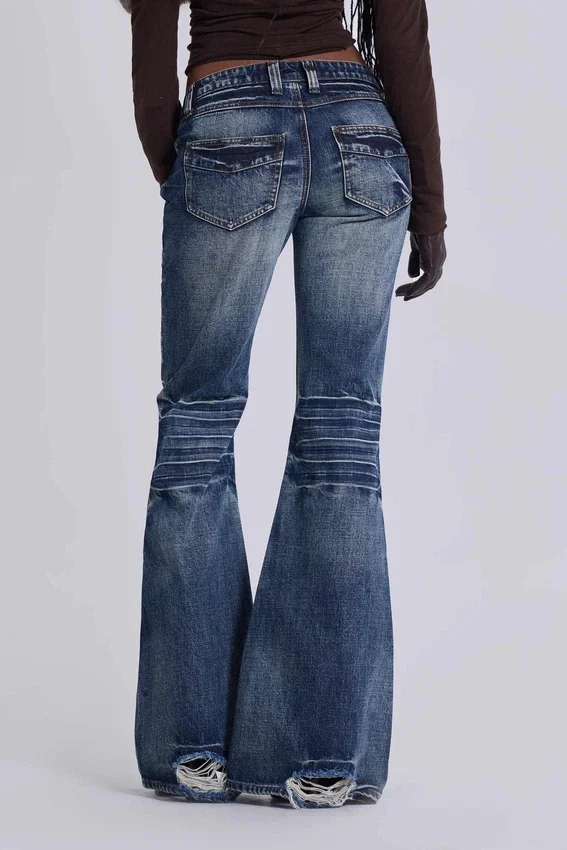 Mid Blue Drift Bootcut-Jeans