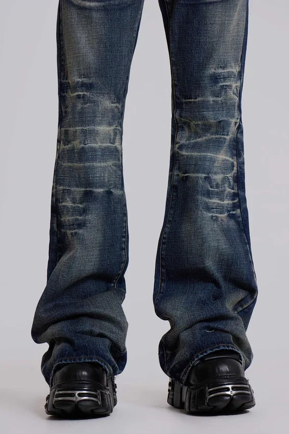 Mid Blue Drift Bootcut-Jeans