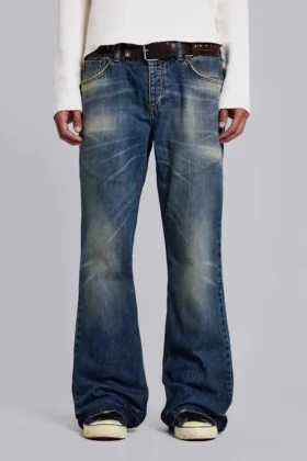 Mid Wash Blue Jude Bootcut-Jeans