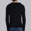 Military-Strickpullover mit Kapuze