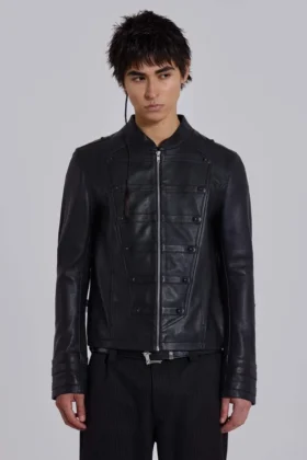 Militärjacke aus Leder