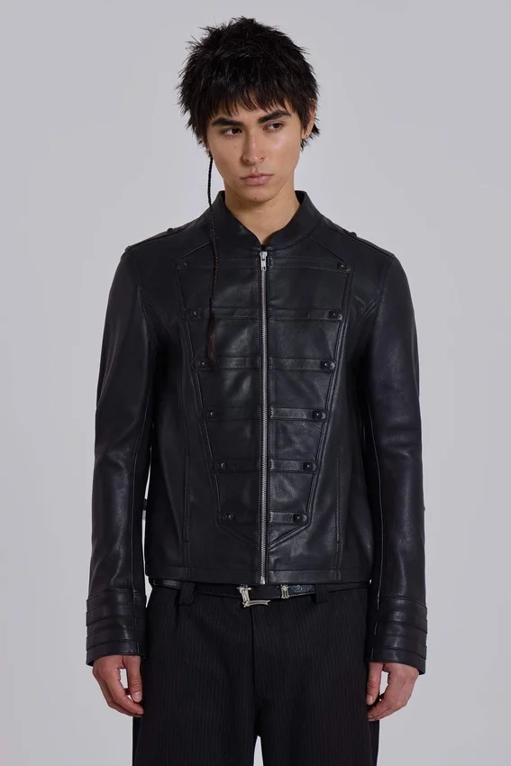 Militärjacke aus Leder