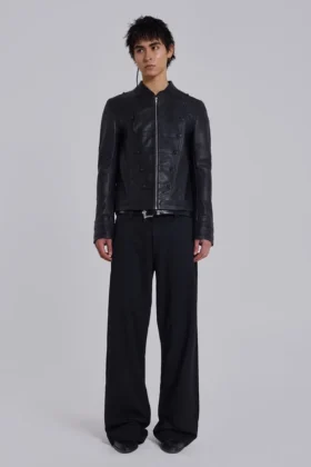 Militärjacke aus Leder