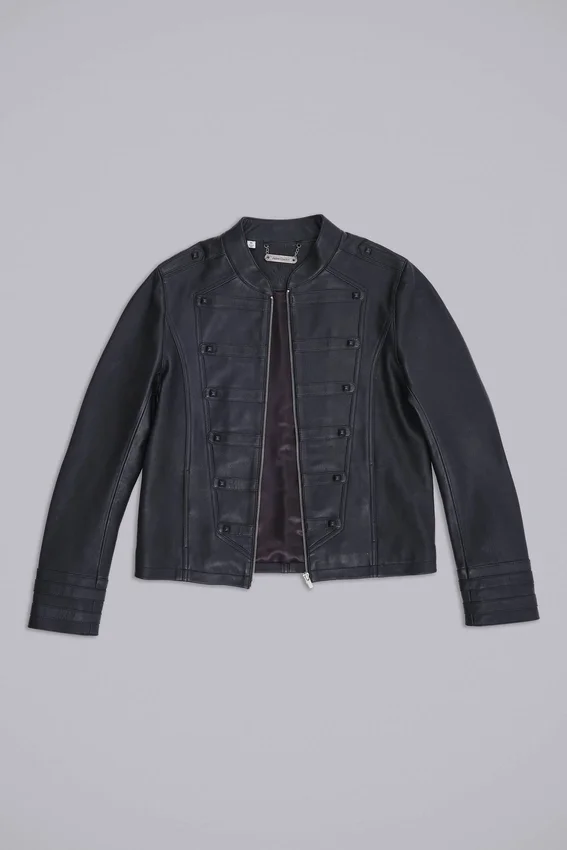 Militärjacke aus Leder