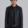 Militärjacke aus Leder