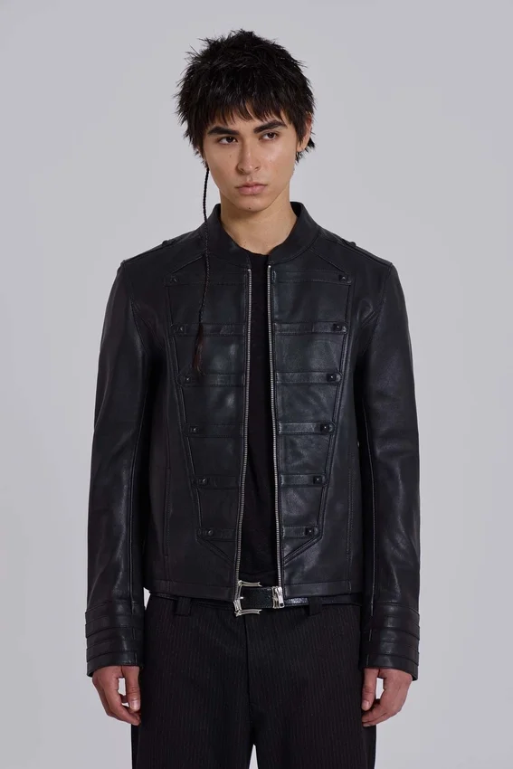 Militärjacke aus Leder