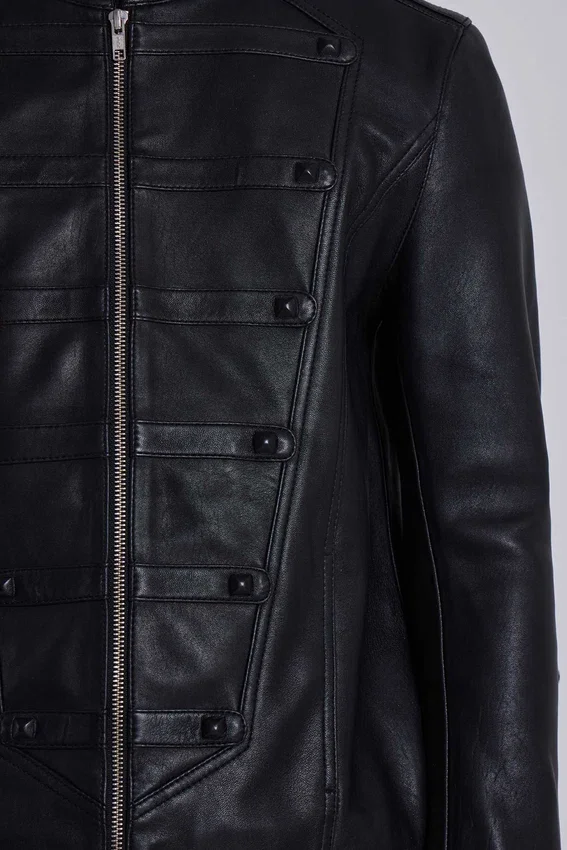 Militärjacke aus Leder