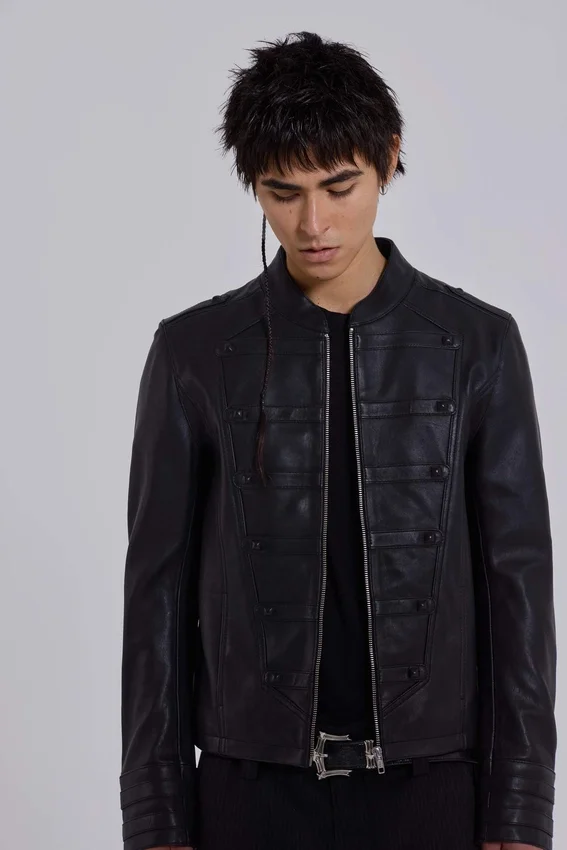 Militärjacke aus Leder