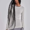 Minikleid in der Farbe „Oatmeal Mist“