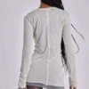 Minikleid in der Farbe „Oatmeal Mist“