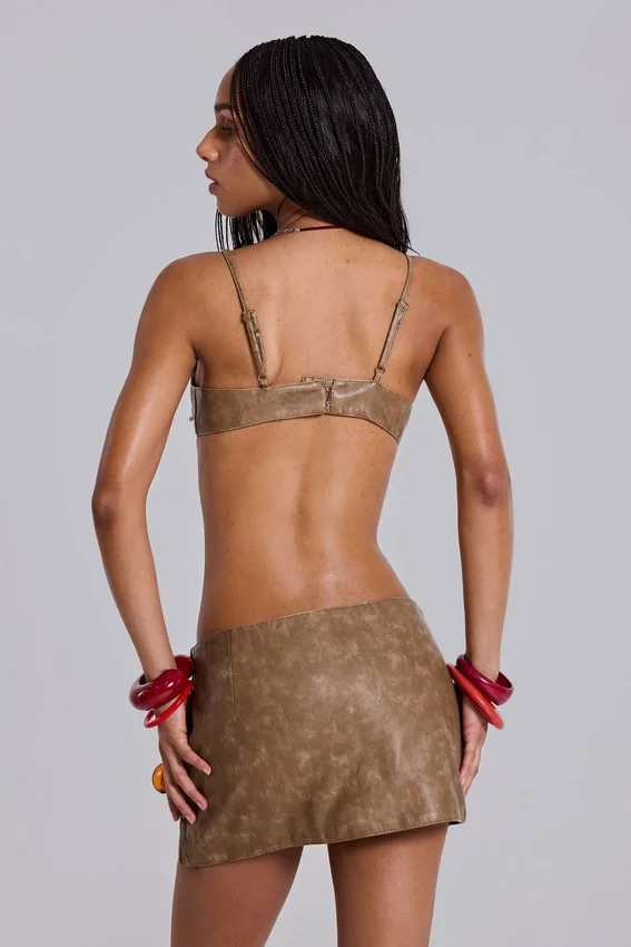 Mirielle Minirock aus PU-Leder