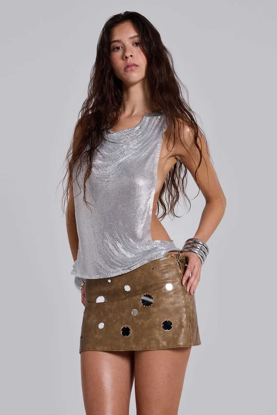 Mirielle Minirock aus PU-Leder