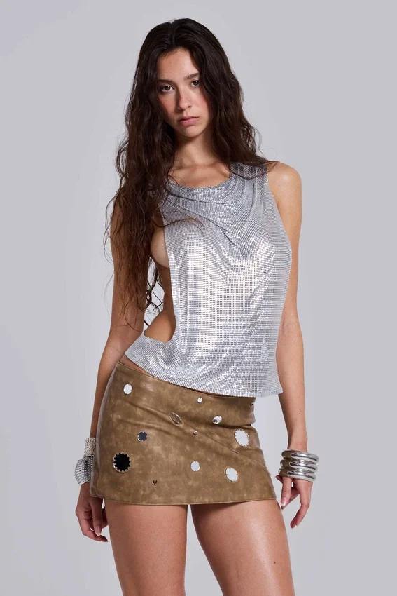 Mirielle Minirock aus PU-Leder