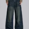 Mittelblaue Slub-Colossus-Jeans