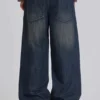 Mittelblaue Slub-Colossus-Jeans