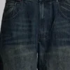 Mittelblaue Slub-Colossus-Jeans