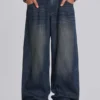 Mittelblaue Slub-Colossus-Jeans