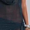 Moara Strick-Mini-Kleid mit tiefem Ausschnitt