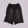Monster 3/4-Shorts, gewaschen, schwarz