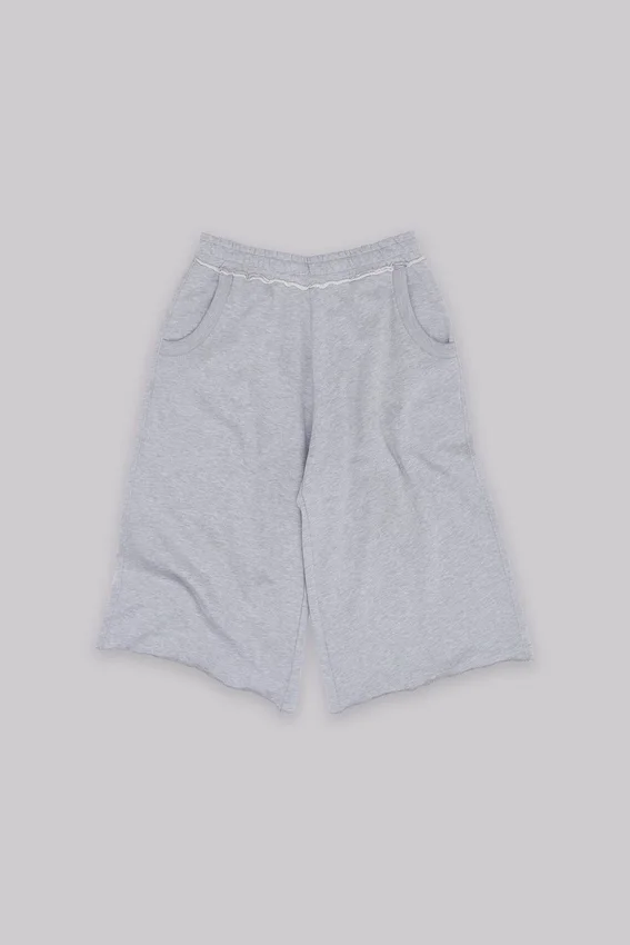 Monster 3/4-Shorts in Grau meliert