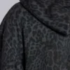 Monster Hoodie in Anthrazit mit Leopardenmuster