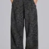 Monster Joggers in Anthrazit mit Leopardenmuster