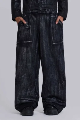 Monster Joggers in Gunmetal-Waschung