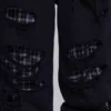 Monster Joggers mit Karomuster und Lagenlook