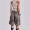 Monster Joggers-Shorts im Woodland-Camo-Look