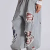 Monster Joggers „Stars and Stripes“ im Distressed-Look